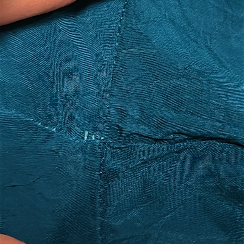 **Last Chance** JOHNNY WAS Teal Embroidered Blouse, Small - Picture 8 of 8